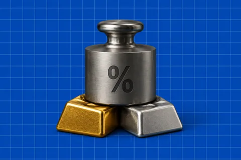 Ouro e prata caem após inflação dos EUA acima do esperado